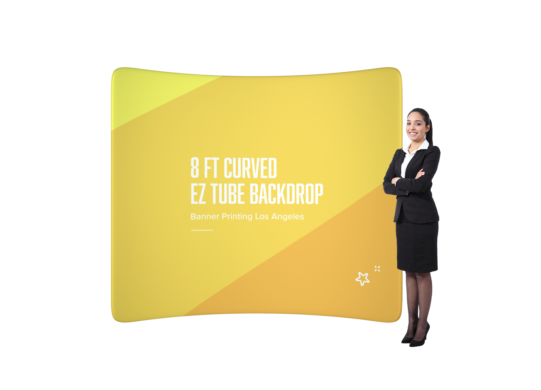 San Diego 8ft Curved EZ Tube Backdrop Printing San Diego 8ft Curved EZ Tube Backdrop Printing