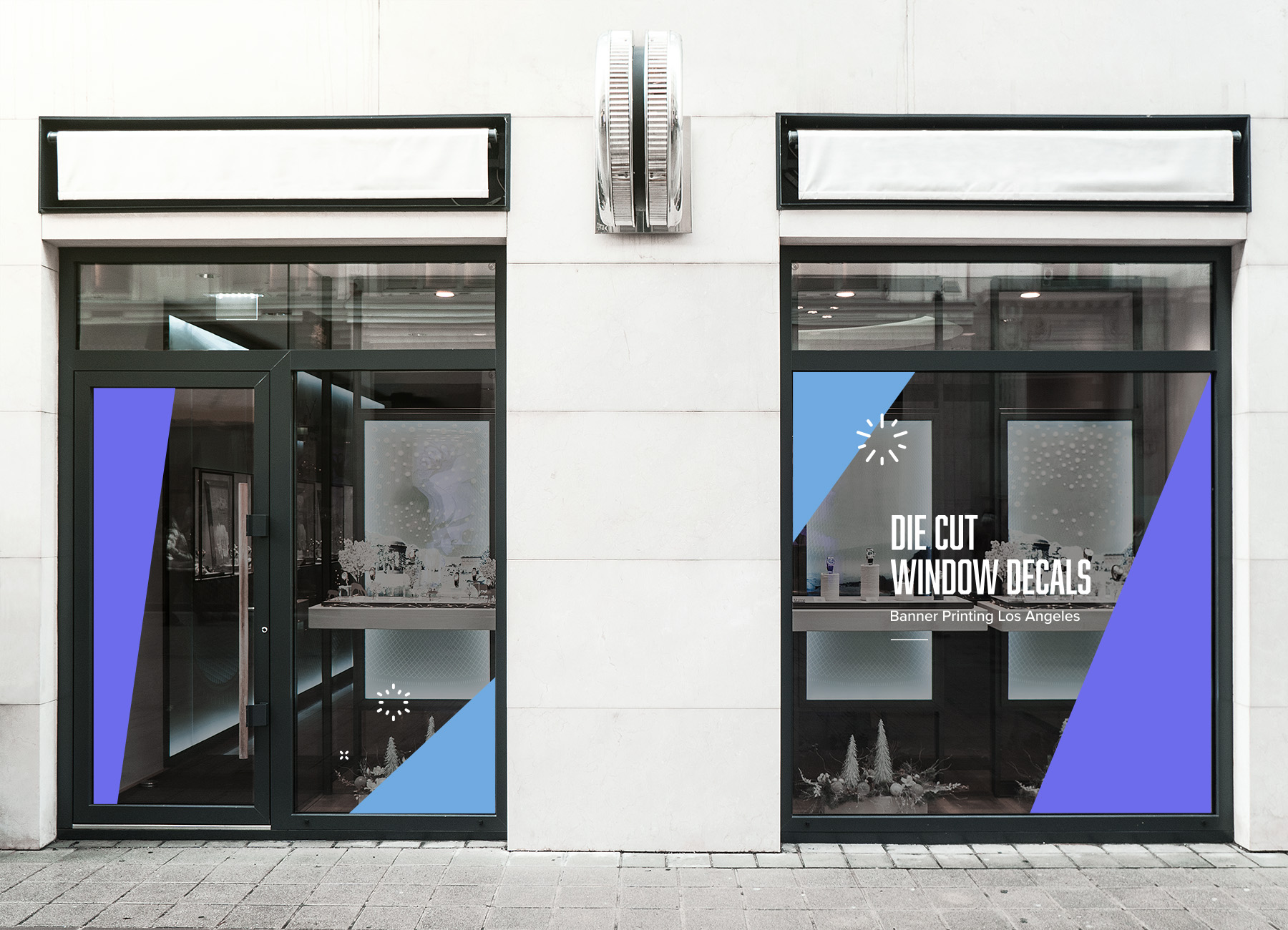 Los Angeles Perforated Window Decals printing best price