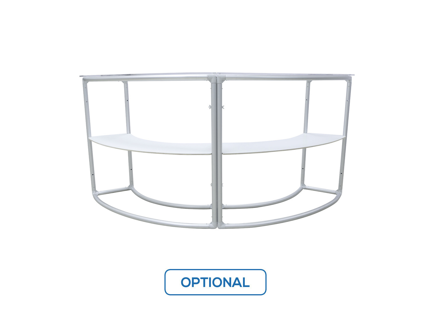 Los Angeles EZ Fabric Counter Displays, Curved Double Printing