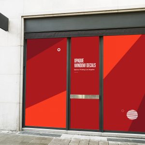 Opaque Window Decals Los Angleles