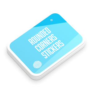 rounded corner stickers Los Angeles