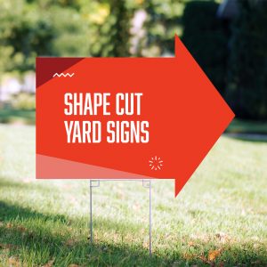 Shape Cut Yard Signs Los Angeles