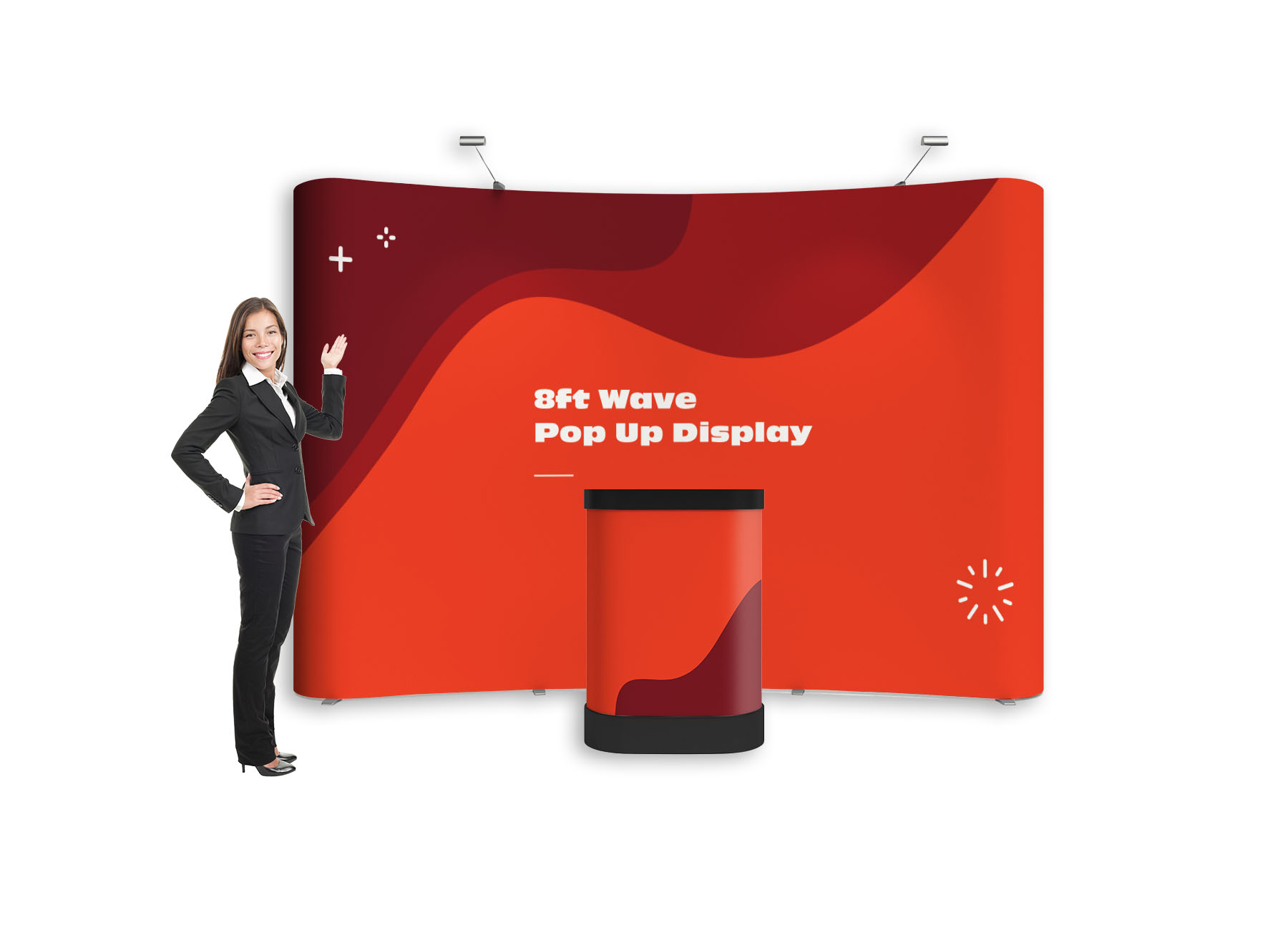 San Diego 8ft Wave Pop Up Display Printing San Diego 8ft Wave Pop Up Display Printing