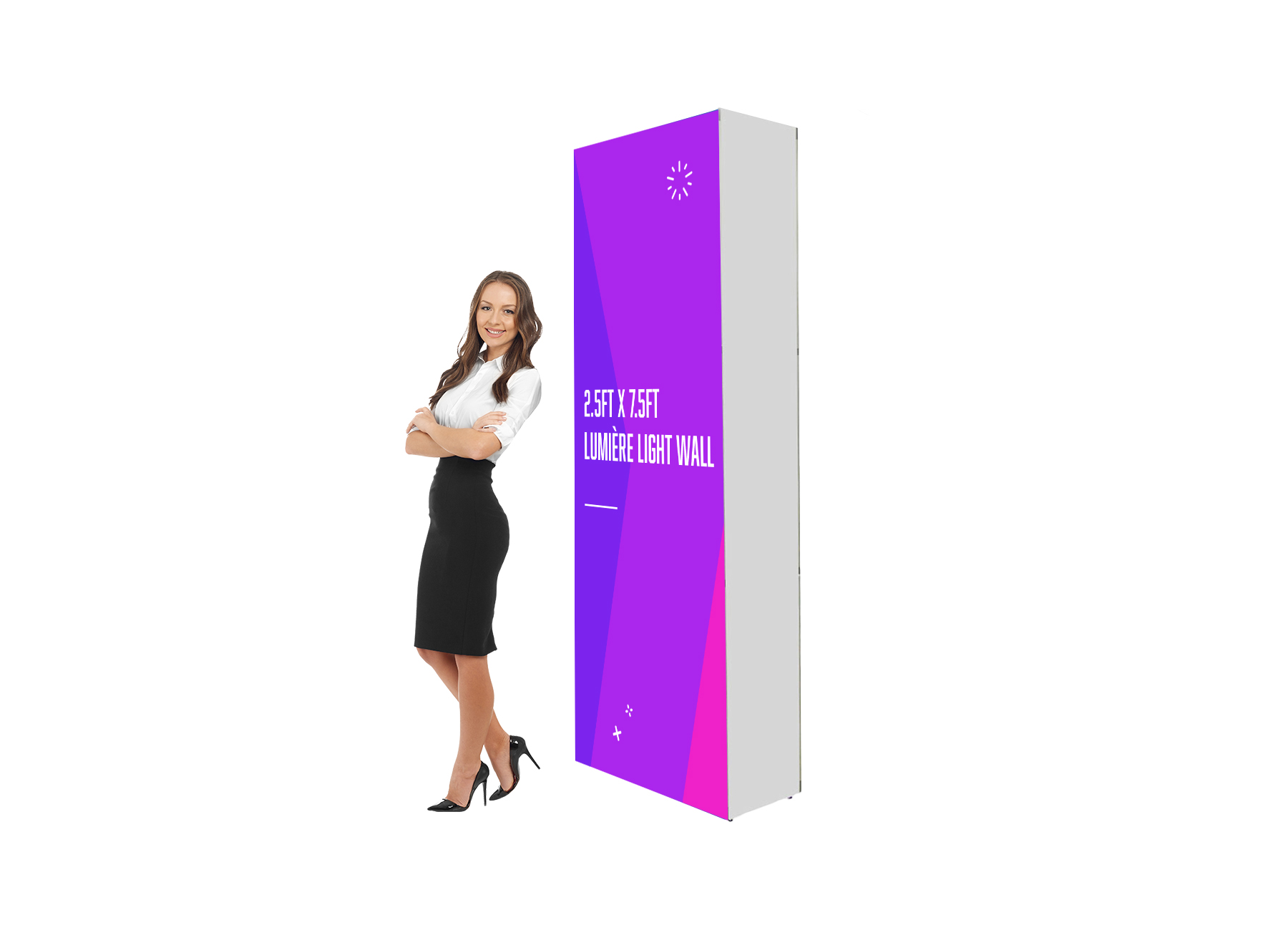 San Diego 2.5ft x 7.5ft Lumière Light Wall Printing San Diego 2.5ft x 7.5ft Lumière Light Wall Printing